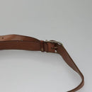 CELINE Macadam Canvas Shoulder Bag PVC Leather Brown Gold Auth 106868-8