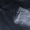 CELINE Macadam Canvas Tote Bag PVC Leather Black Gold Auth 106873V-20