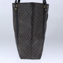 CELINE Macadam Canvas Tote Bag PVC Leather Black Gold Auth 106873V-3