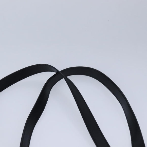 CELINE Macadam Canvas Tote Bag PVC Leather Black Gold Auth 106873V