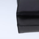 Salvatore Ferragamo Gancini Shoulder Bag Leather Black Gold Auth 106875-15