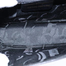 Salvatore Ferragamo Gancini Shoulder Bag Leather Black Gold Auth 106875-11