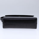 Salvatore Ferragamo Gancini Shoulder Bag Leather Black Gold Auth 106875-5