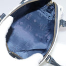 MCM Vicetos Logogram Mini Hand Bag PVC Leather White Auth 106889-16