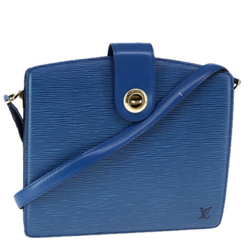 LOUIS VUITTON Epi Capuchin Shoulder Bag Blue M52345 LV Auth 106904