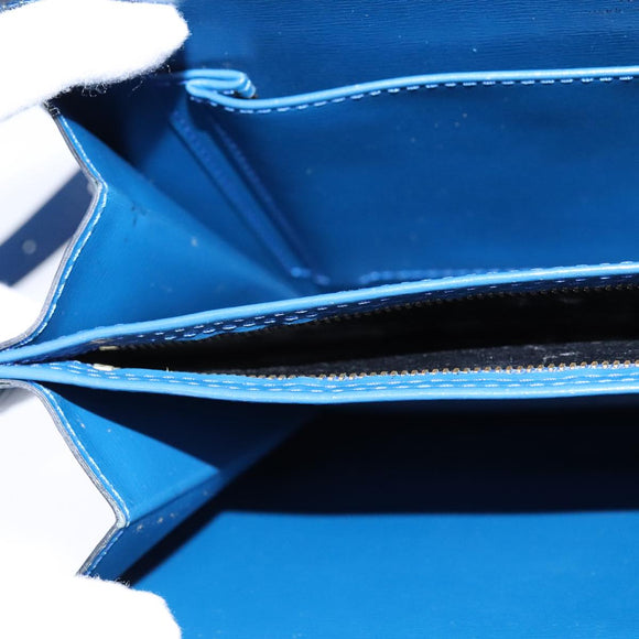 LOUIS VUITTON Epi Capuchin Shoulder Bag Blue M52345 LV Auth 106904