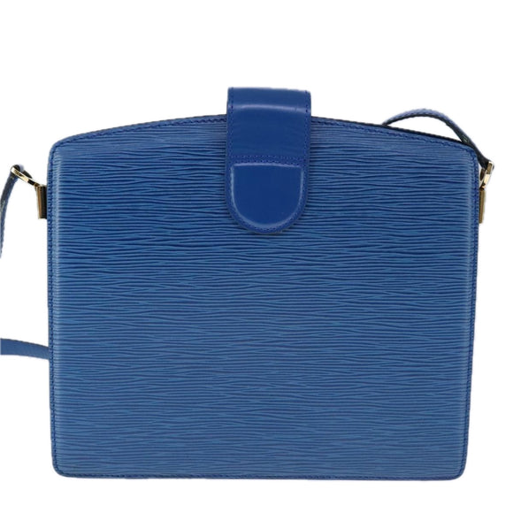 LOUIS VUITTON Epi Capuchin Shoulder Bag Blue M52345 LV Auth 106904