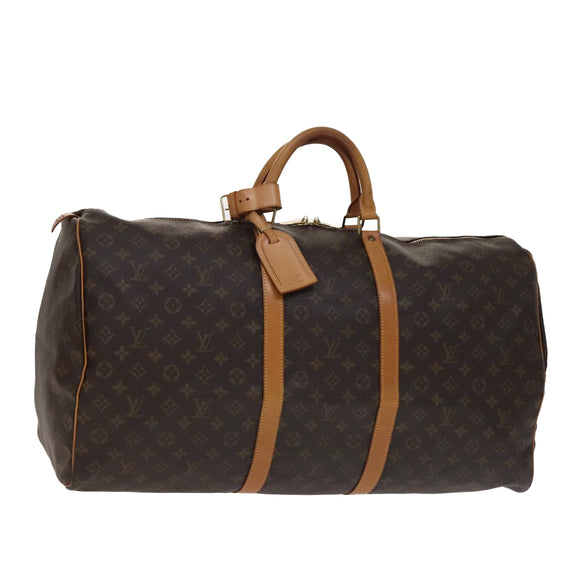 LOUIS VUITTON Monogram Keepall 60 Boston Bag M41422 LV Auth 106913