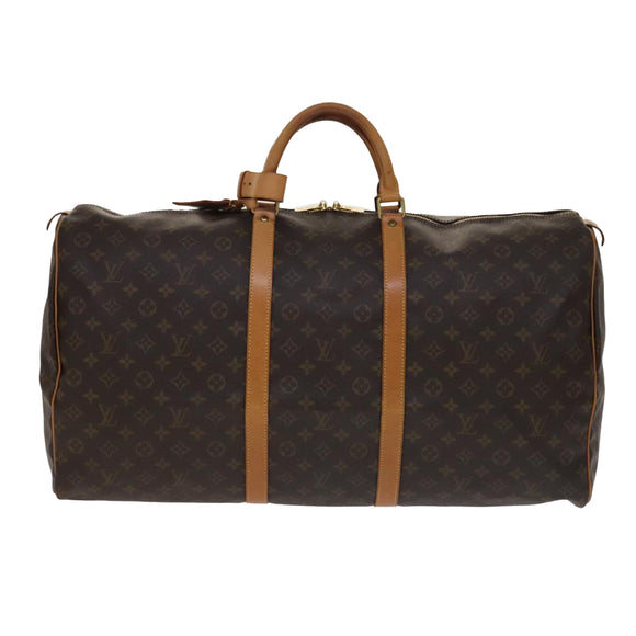 LOUIS VUITTON Monogram Keepall 60 Boston Bag M41422 LV Auth 106913
