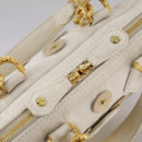 LOUIS VUITTON Tinkerbell Polka Dots Panama Bag Canvas White M95407 Auth 106959-22