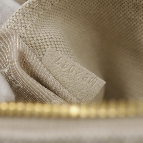 LOUIS VUITTON Tinkerbell Polka Dots Panama Bag Canvas White M95407 Auth 106959