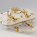 LOUIS VUITTON Tinkerbell Polka Dots Panama Bag Canvas White M95407 Auth 106959-6