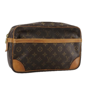 LOUIS VUITTON Monogram Compiegne 28 Clutch Bag M51845 LV Auth 106986