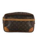 LOUIS VUITTON Monogram Compiegne 28 Clutch Bag M51845 LV Auth 106986-13
