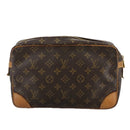 LOUIS VUITTON Monogram Compiegne 28 Clutch Bag M51845 LV Auth 106986-2