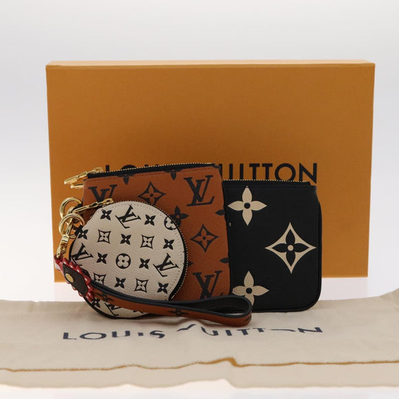 LOUIS VUITTON Crafty Collection Pochette Trio Coin Purse M69516 LV Auth 107007AM