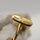 LOUIS VUITTON Bouton De Manchette Cuffs Ag925 Gold LV Auth 107014-14