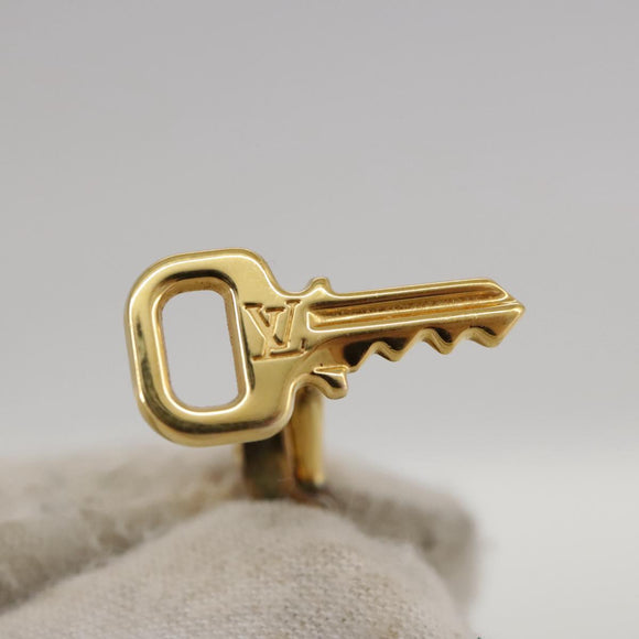LOUIS VUITTON Bouton De Manchette Cuffs Ag925 Gold LV Auth 107014