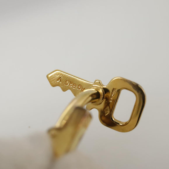 LOUIS VUITTON Bouton De Manchette Cuffs Ag925 Gold LV Auth 107014