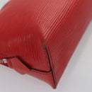 LOUIS VUITTON Epi Pochette Cosmetic PM Pouch Red M41114 LV Auth 107015-15