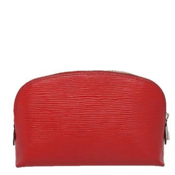 LOUIS VUITTON Epi Pochette Cosmetic PM Pouch Red M41114 LV Auth 107015 - 0