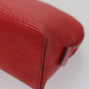 LOUIS VUITTON Epi Pochette Cosmetic PM Pouch Red M41114 LV Auth 107015-14