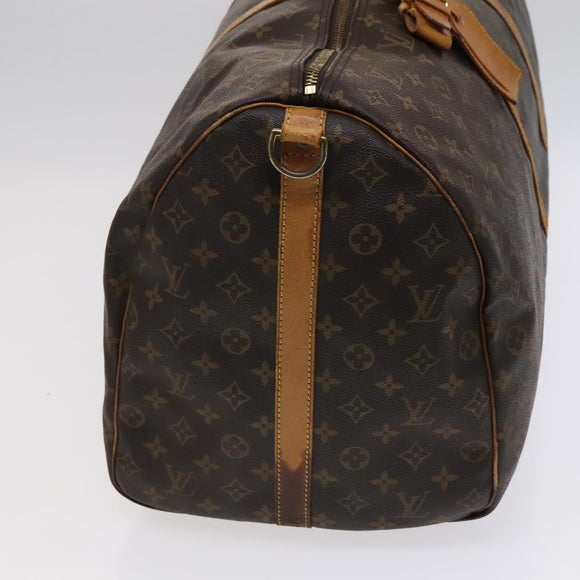 LOUIS VUITTON Monogram Keepall Bandouliere 60 Boston Bag M41412 LV Auth 107049