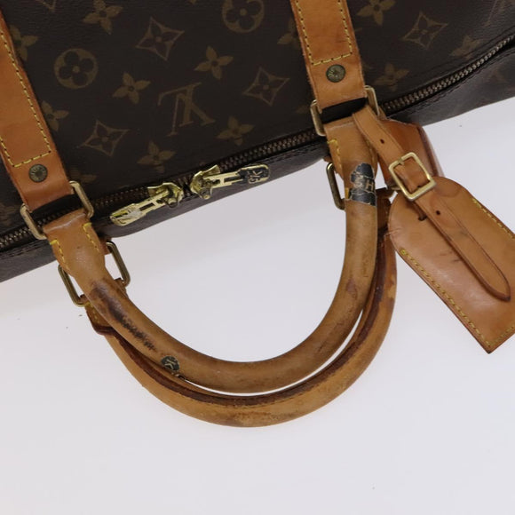 LOUIS VUITTON Monogram Keepall Bandouliere 60 Boston Bag M41412 LV Auth 107049