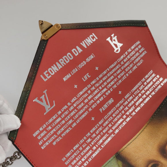 LOUIS VUITTON Masters Collection Pochette Chain Bag Pink M64626 LV Auth 107057SA