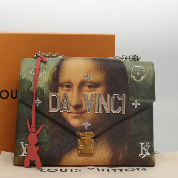 LOUIS VUITTON Masters Collection Pochette Chain Bag Pink M64626 LV Auth 107057SA