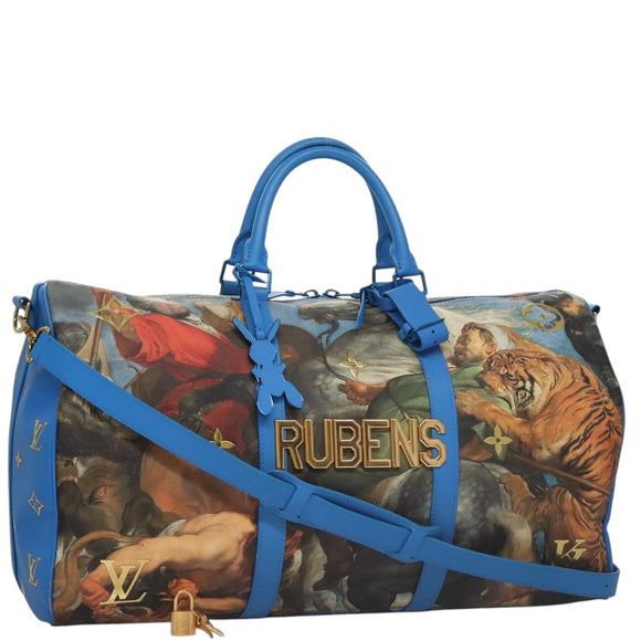 LOUIS VUITTON Masters Collection Keepall Bandouliere 50 Bag M43344 Auth 107059SA