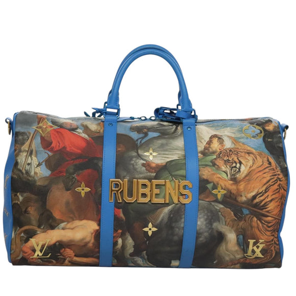 LOUIS VUITTON Masters Collection Keepall Bandouliere 50 Bag M43344 Auth 107059SA