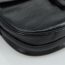 LOUIS VUITTON Epi Jeune Fille MM Shoulder Bag Black M52152 LV Auth 107060V-15