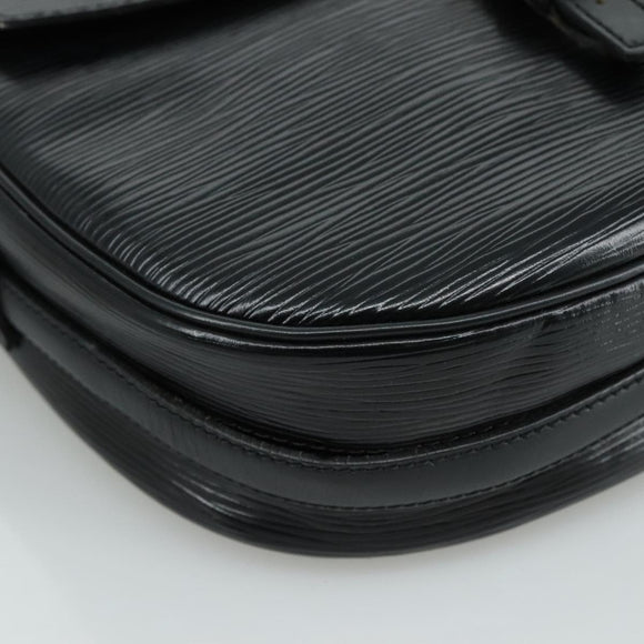 LOUIS VUITTON Epi Jeune Fille MM Shoulder Bag Black M52152 LV Auth 107060V