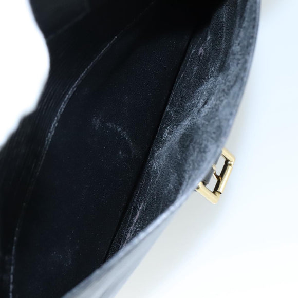 LOUIS VUITTON Epi Jeune Fille MM Shoulder Bag Black M52152 LV Auth 107060V