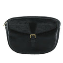 LOUIS VUITTON Epi Jeune Fille MM Shoulder Bag Black M52152 LV Auth 107060V-13