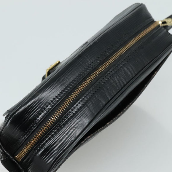 LOUIS VUITTON Epi Jeune Fille MM Shoulder Bag Black M52152 LV Auth 107060V