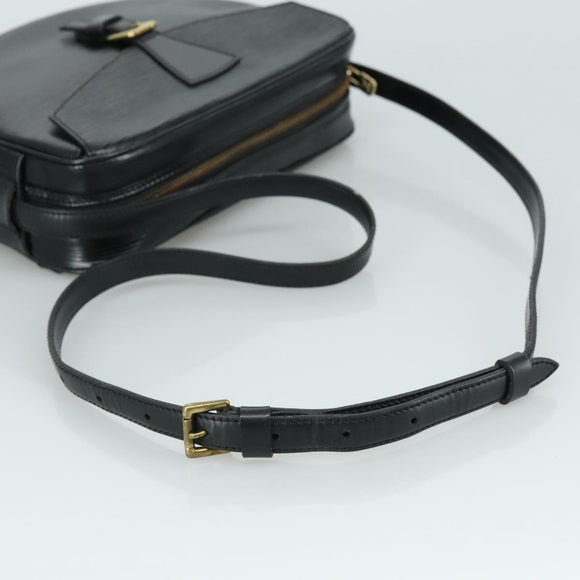 LOUIS VUITTON Epi Jeune Fille MM Shoulder Bag Black M52152 LV Auth 107060V