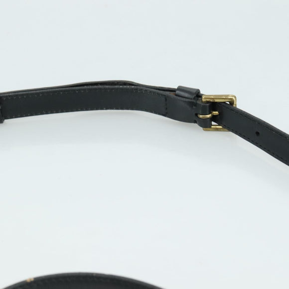 LOUIS VUITTON Epi Jeune Fille MM Shoulder Bag Black M52152 LV Auth 107060V