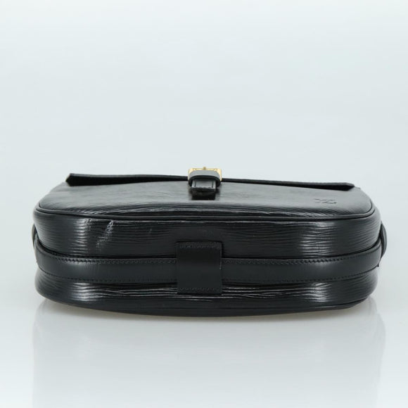 LOUIS VUITTON Epi Jeune Fille MM Shoulder Bag Black M52152 LV Auth 107060V