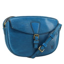 LOUIS VUITTON Epi June Feuille Shoulder Bag Blue M52155 LV Auth 107061-1