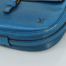 LOUIS VUITTON Epi June Feuille Shoulder Bag Blue M52155 LV Auth 107061-15
