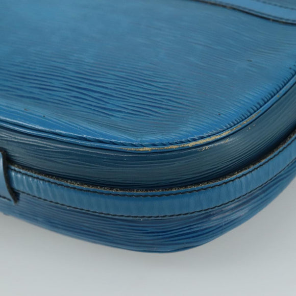 LOUIS VUITTON Epi June Feuille Shoulder Bag Blue M52155 LV Auth 107061