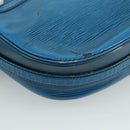 LOUIS VUITTON Epi June Feuille Shoulder Bag Blue M52155 LV Auth 107061-8