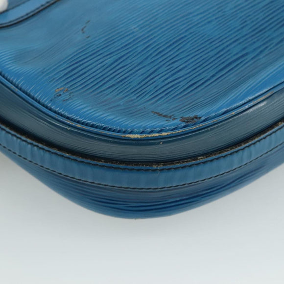 LOUIS VUITTON Epi June Feuille Shoulder Bag Blue M52155 LV Auth 107061