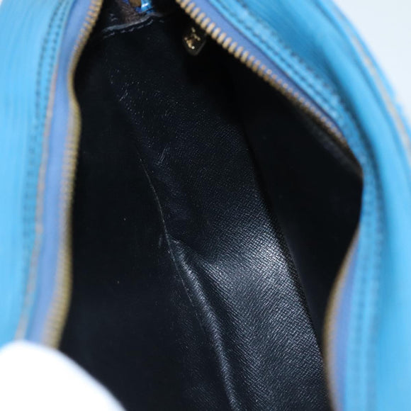 LOUIS VUITTON Epi June Feuille Shoulder Bag Blue M52155 LV Auth 107061