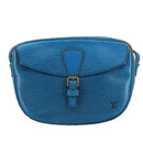 LOUIS VUITTON Epi June Feuille Shoulder Bag Blue M52155 LV Auth 107061-13