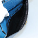 LOUIS VUITTON Epi June Feuille Shoulder Bag Blue M52155 LV Auth 107061-11