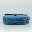 LOUIS VUITTON Epi June Feuille Shoulder Bag Blue M52155 LV Auth 107061-5