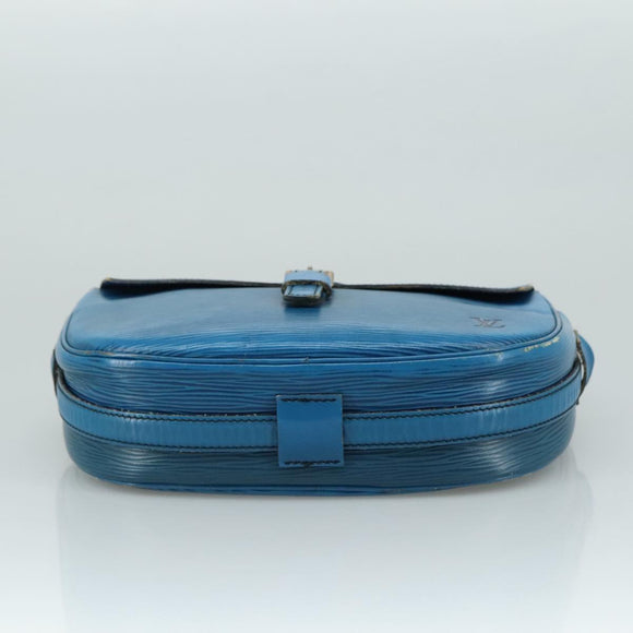 LOUIS VUITTON Epi June Feuille Shoulder Bag Blue M52155 LV Auth 107061